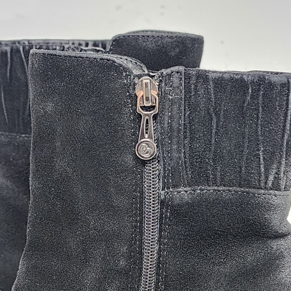 Blondo Women's Black Suede Loann Noir Ankle Boot Size 7.5 - Picture 12 of 13